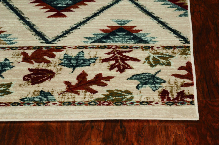 3' x 5' Ivory Polypropylene Area Rug