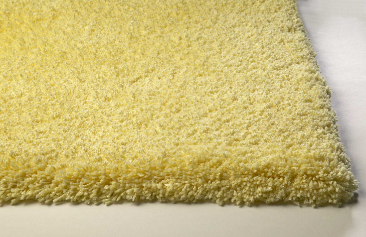 3' x 5' Canary Yellow Indoor Shag Rug