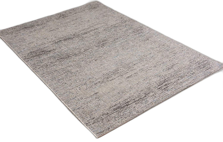 3' x 5' Blue and Gray Distressed Area Rug