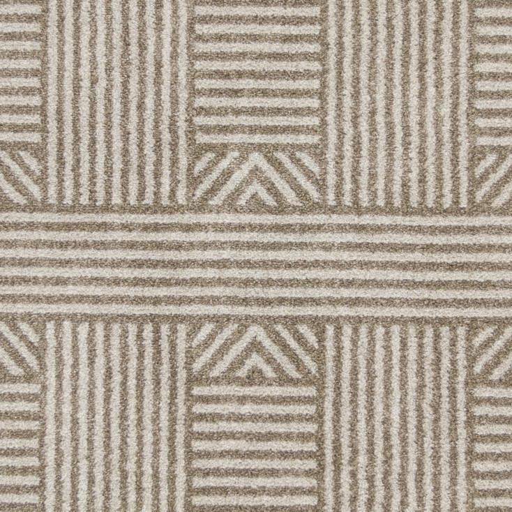 3' x 5' Beige UV Treated Polypropylene Area Rug