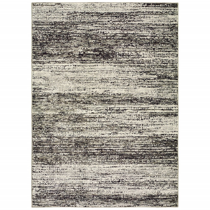 3' x 5' Ash and Slate Abstract Area Rug