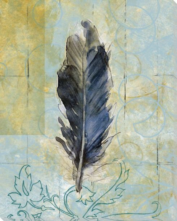 Right Feather Wrapped Canvas Giclee Print Wall Art