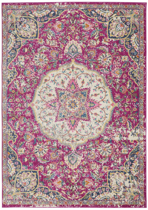 4' x 6' Pink Dhurrie Area Rug