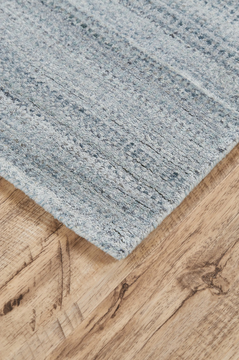4' x 6' Blue and Gray Ombre Hand Woven Area Rug