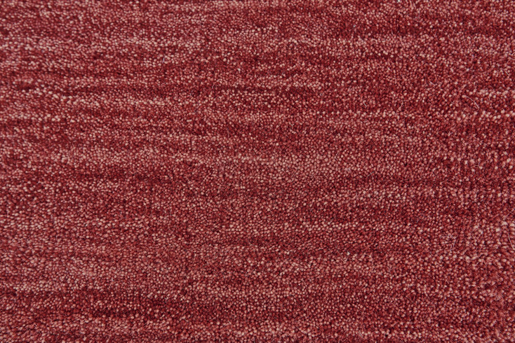 4' x 6' Red Wool Hand Woven Stain Resistant Area Rug