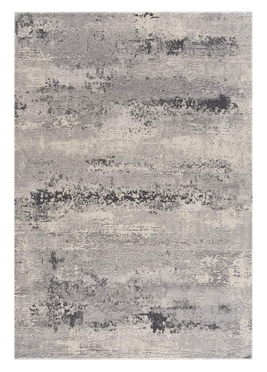 4' x 6' Gray Modern Abstract Area Rug