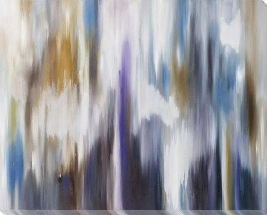 Striation 6 Wrapped Canvas Giclee Print Wall Art