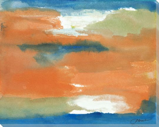 Parting Sea Wrapped Canvas Giclee Print Wall Art
