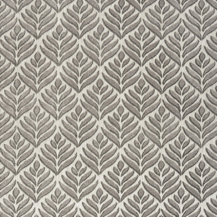 4' x 6' Charcoal Floral Stain Resistant Non Skid Area Rug