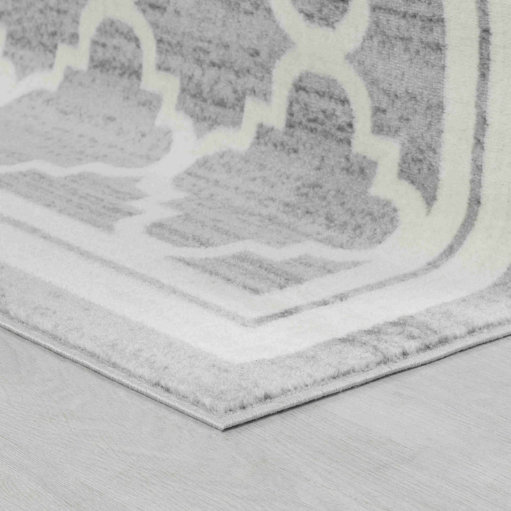 4' x 6' Grey Moroccan Area Rug