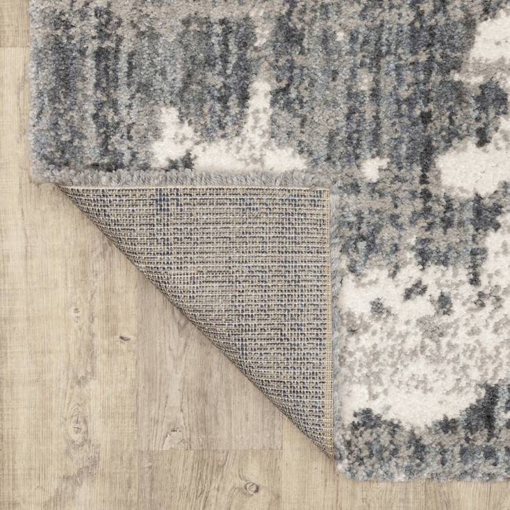 4' x 6' Grey and Ivory Grey Matter Area Rug