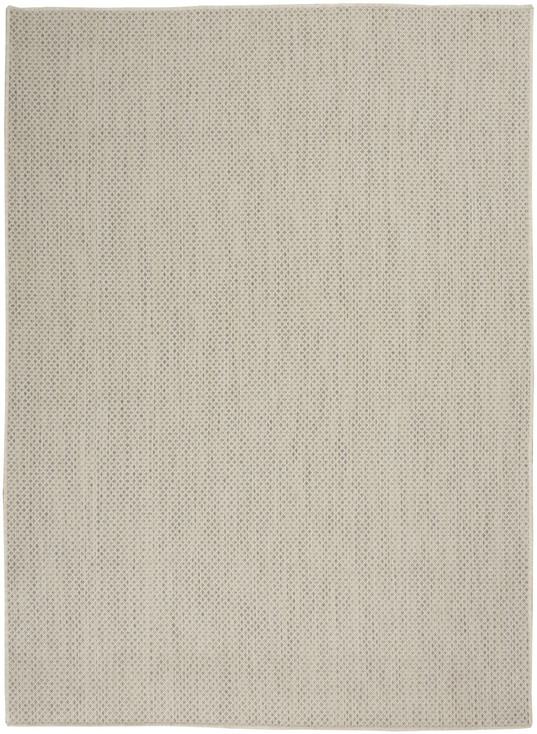4' x 6' Ivory Geometric Power Loom Area Rug