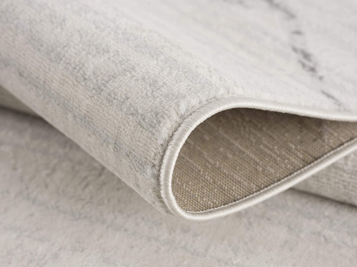 4' x 6' Gray Geometric Dhurrie Area Rug