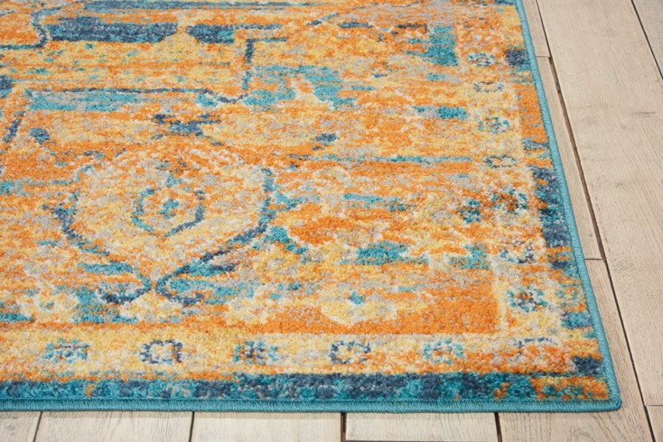 4' x 6' Sunset Power Loom Area Rug