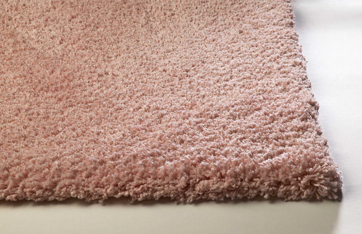 5' x 7' Rose Pink Plain Indoor Area Rug