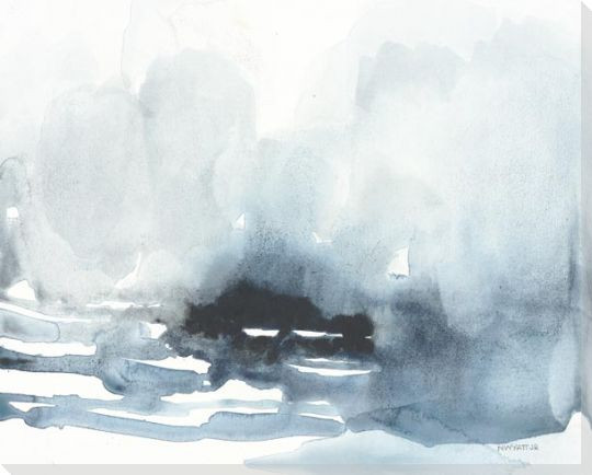 Dark Island Wrapped Canvas Giclee Art Print Wall Art