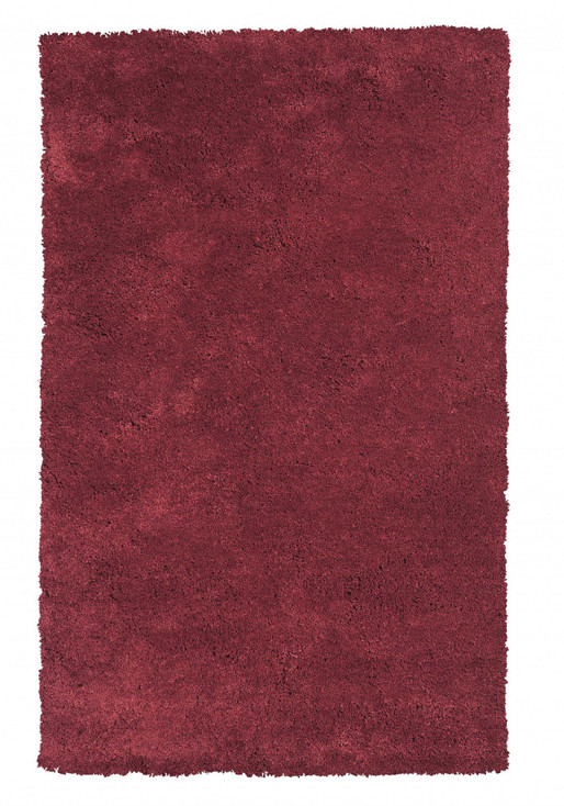 5' x 7' Red Indoor Shag Rug