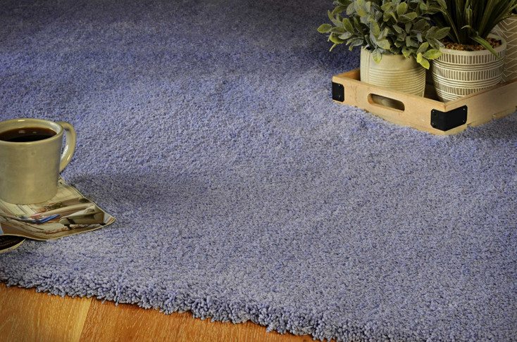 5' x 7' Purple Plain Indoor Area Rug