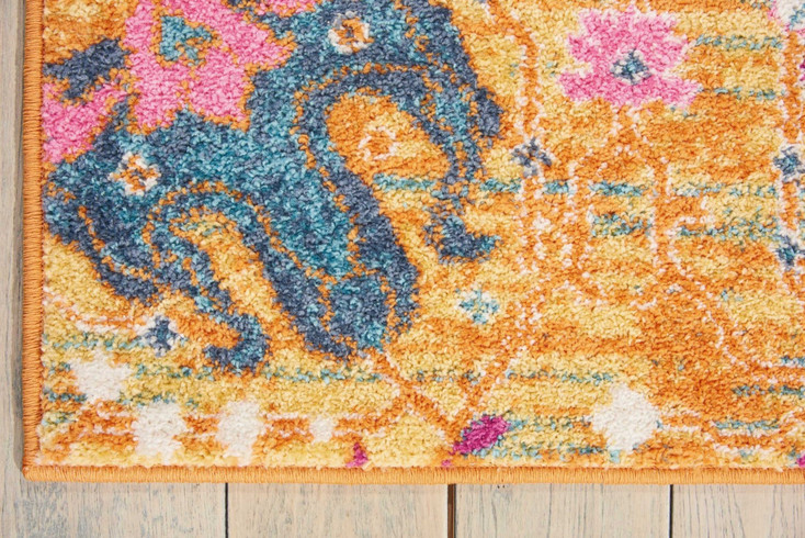 5' x 7' Sunset Floral Power Loom Area Rug