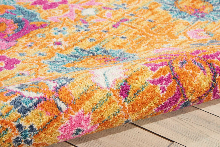 5' x 7' Sunset Floral Power Loom Area Rug