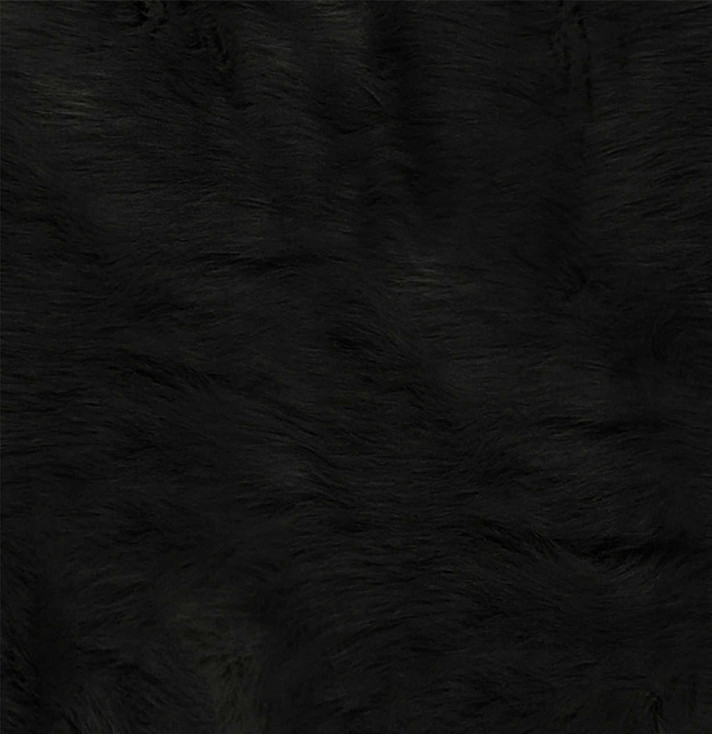 5' x 7' Black Faux Cowhide Area Rug