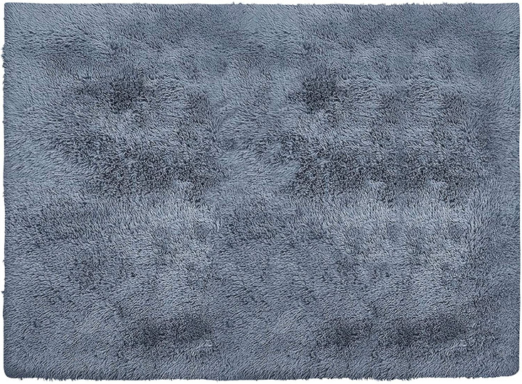 5' x 7' Gray Shag Non Skid Area Rug