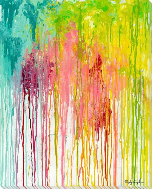 Love is Multicolored Wrapped Canvas Giclee Print Wall Art
