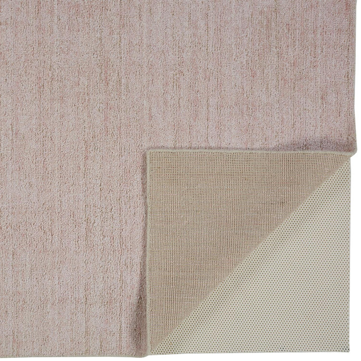 5' x 8' Pink and Ivory Hand Woven Area Rug
