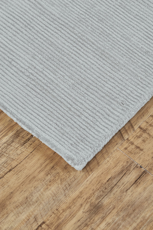 5' x 8' Gray Hand Woven Rectangle Area Rug