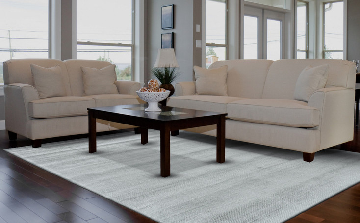 5' x 8' Gray Hand Woven Rectangle Area Rug