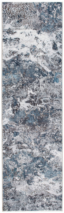 5' x 8' Gray Blue Abstract Gala x y Area Rug