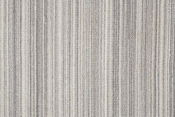 5' x 8' Gray and Taupe Wool Hand Woven Stain Resistant Area Rug