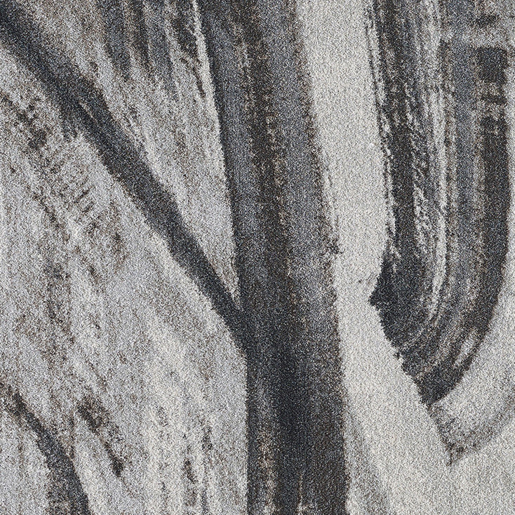 5' x 8' Gray Abstract Dhurrie Rectangle Polypropylene Area Rug