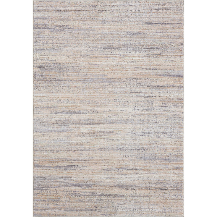 5' x 8' Gray Abstract Polyester Area Rug