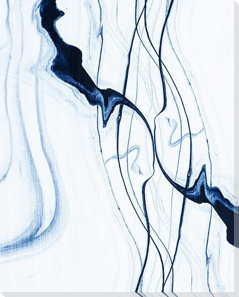 Marble Abstractions Middle Wrapped Canvas Giclee Print Wall Art