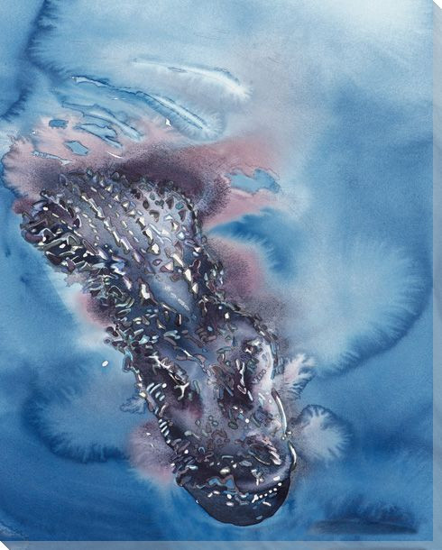Gator Advance Wrapped Canvas Giclee Print Wall Art