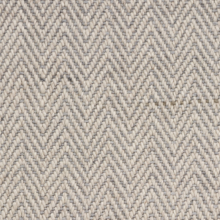 5' x 8' Oatmeal Beige Hand Woven Houndstooth Indoor Area Rug
