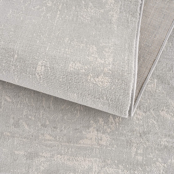 5' x 8' Modern Gray Distressed Area Rug