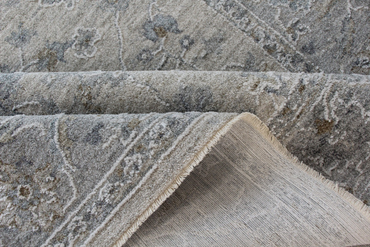 5' x 8' Cream Southwestern Power Loom Stain Resistant Area Rug