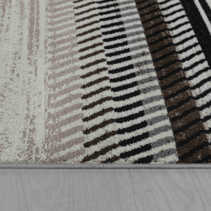 5' x 8' Beige Striped Area Rug