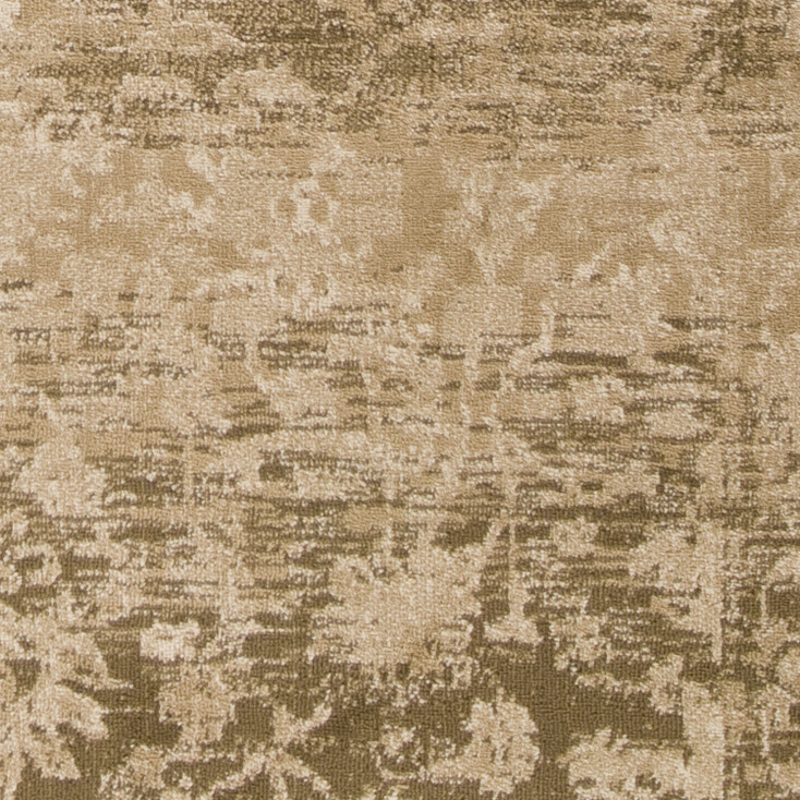 5' x 8' Beige Machine Woven Distressed Floral Traditional Indoor Area Rug