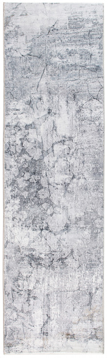 6' x 9' Gray Abstract Dhurrie Polyester Area Rug