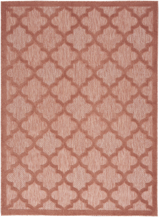 6' x 9' Orange Geometric Flat Weave Area Rug