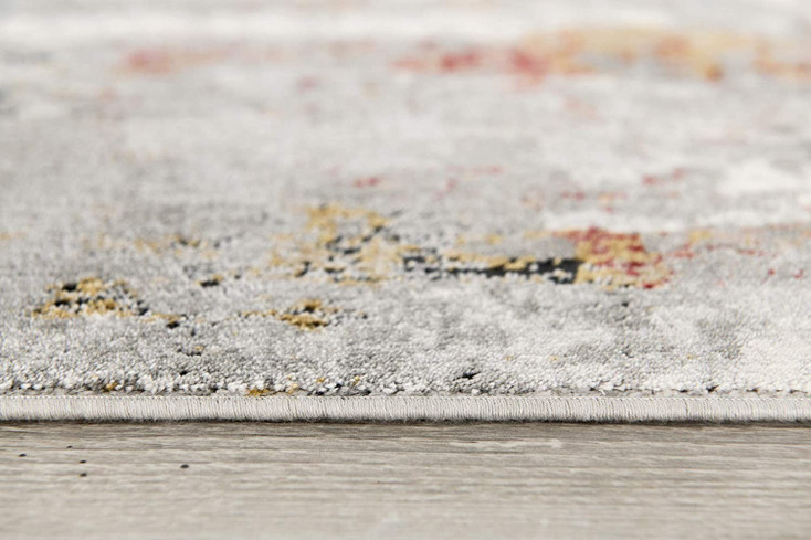 7' x 10' Gray Abstract Pattern Area Rug