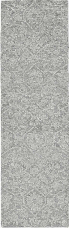 7' x 10' Grey Wool Rug