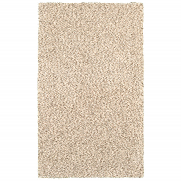 7' x 10' Modern Soft Tan Indoor Area Rug