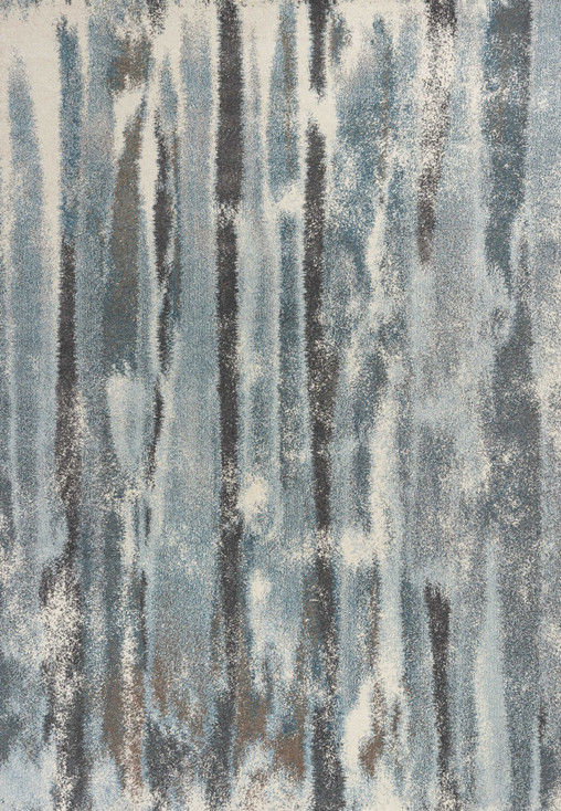 7' x 10' Polypropylene Teal Area Rug