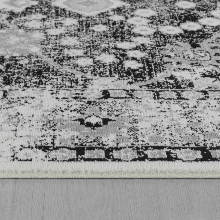 7' x 10' Black Oriental Area Rug