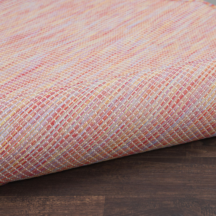 7' x 10' Dark Red Power Loom Area Rug