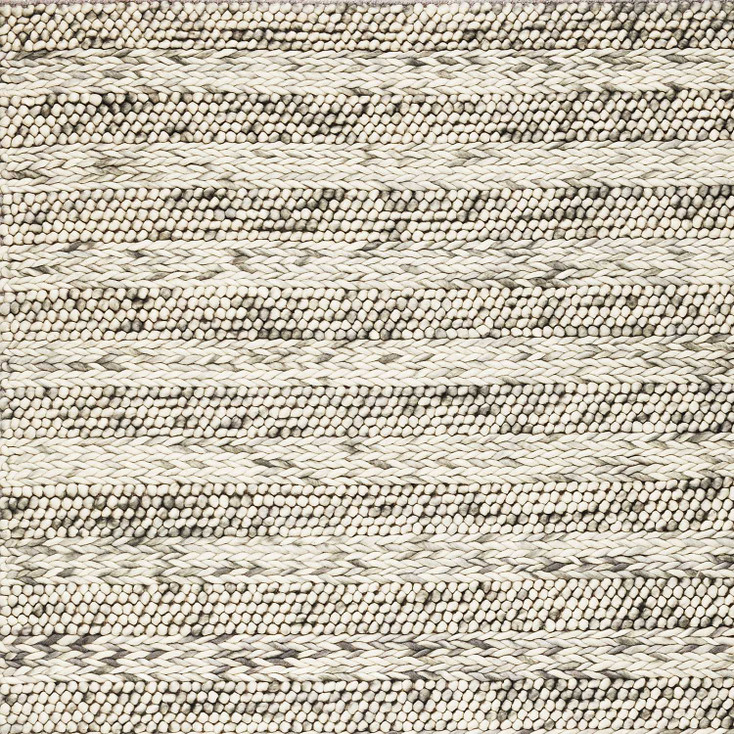 7' x 9' Wool Grey Rectangle Area Rug